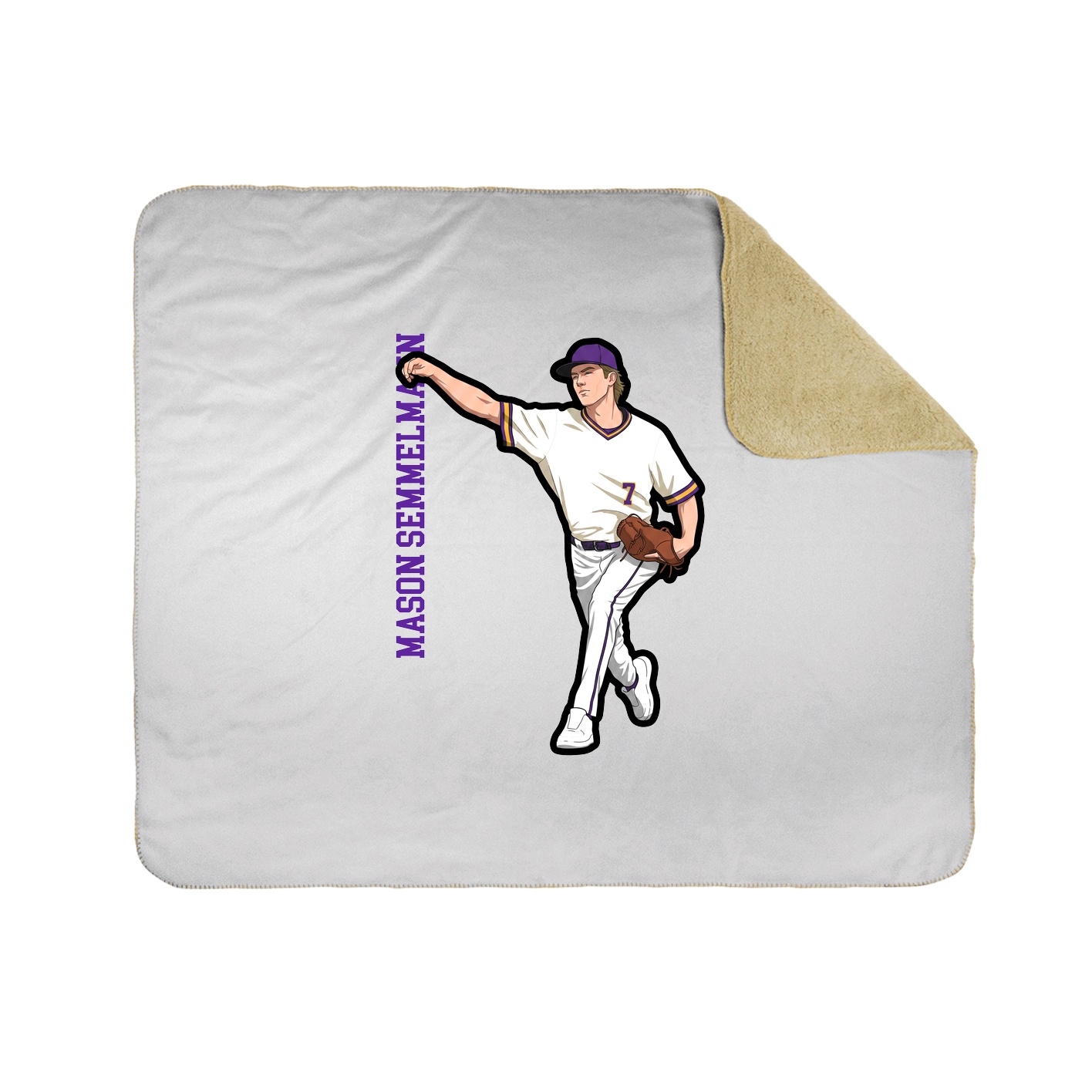 50x60 Sherpa Lined Throw Blanket