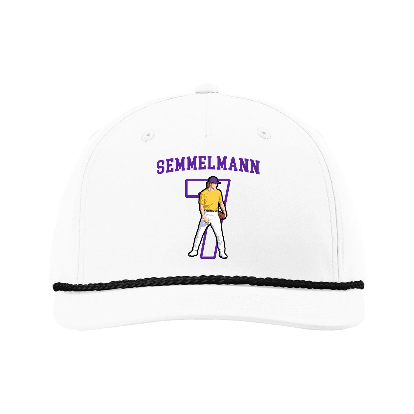 Five-Panel Classic Rope Cap — Shirsey in White