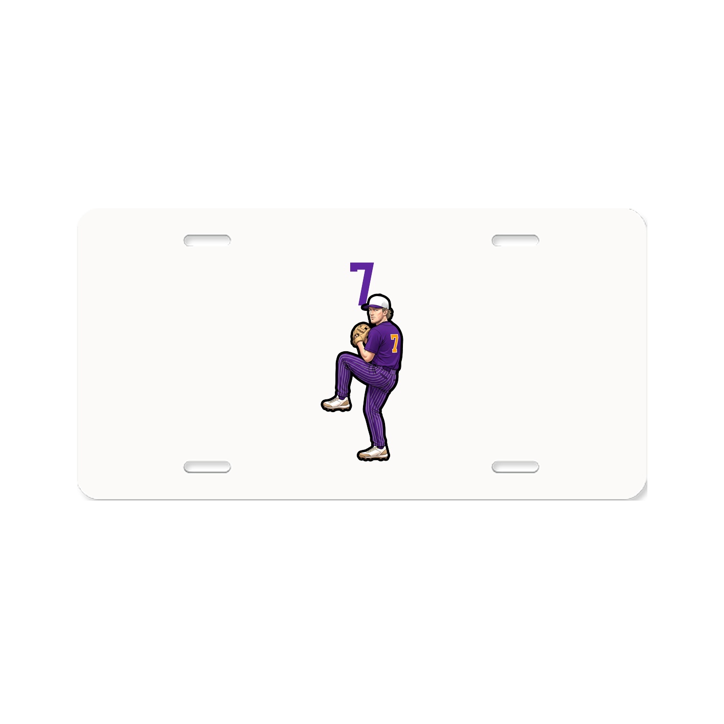 License Plate — Number Top in Classic