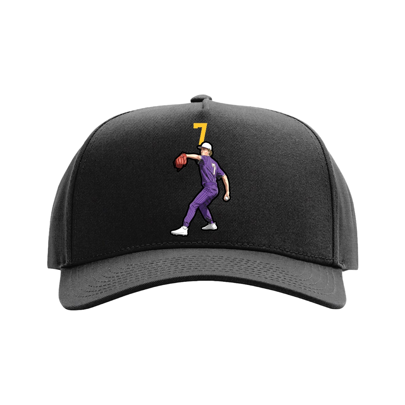 Full Fabric Five-Panel Champ Cap
