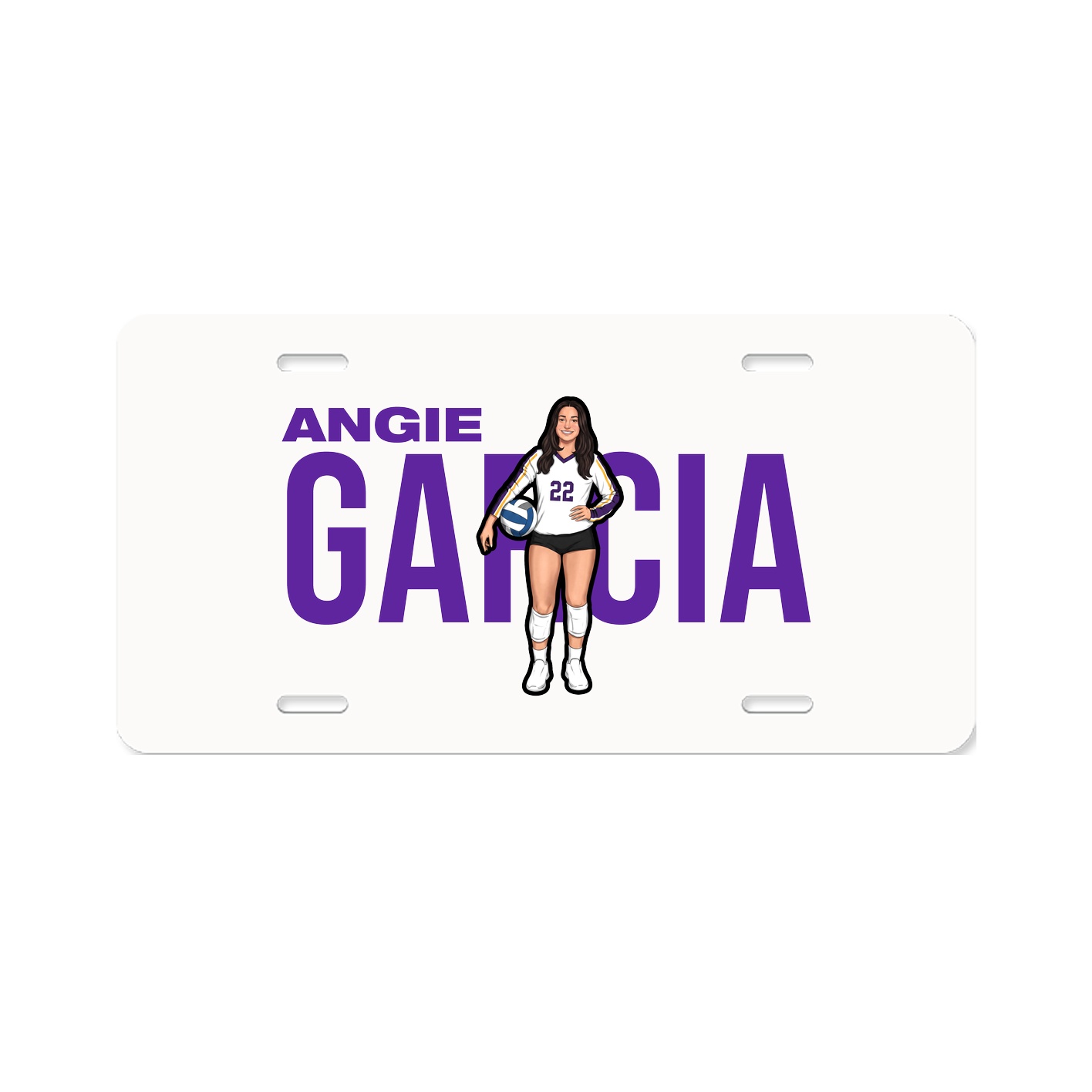 License Plate — Player Name in Classic