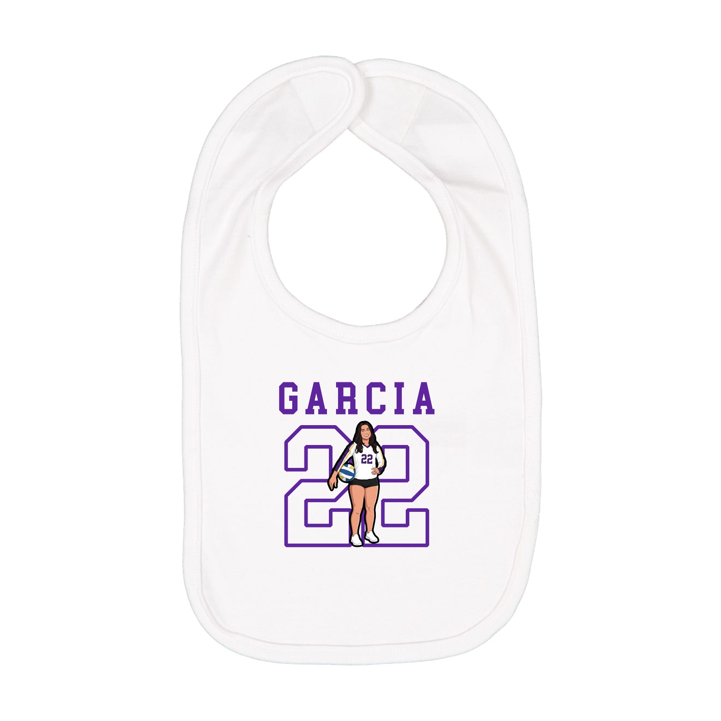 Infant Bib — Shirsey in White