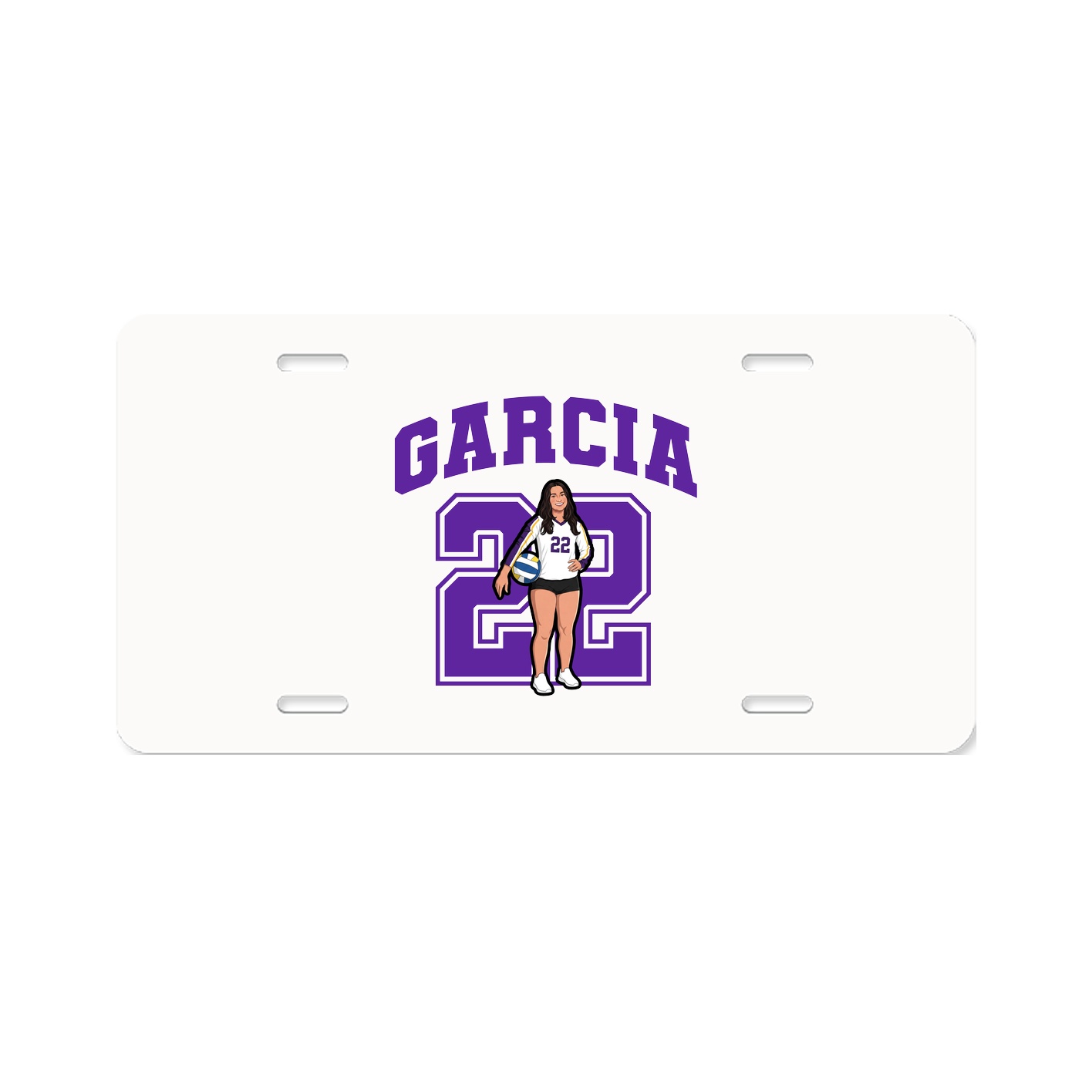 License Plate — Number in Classic