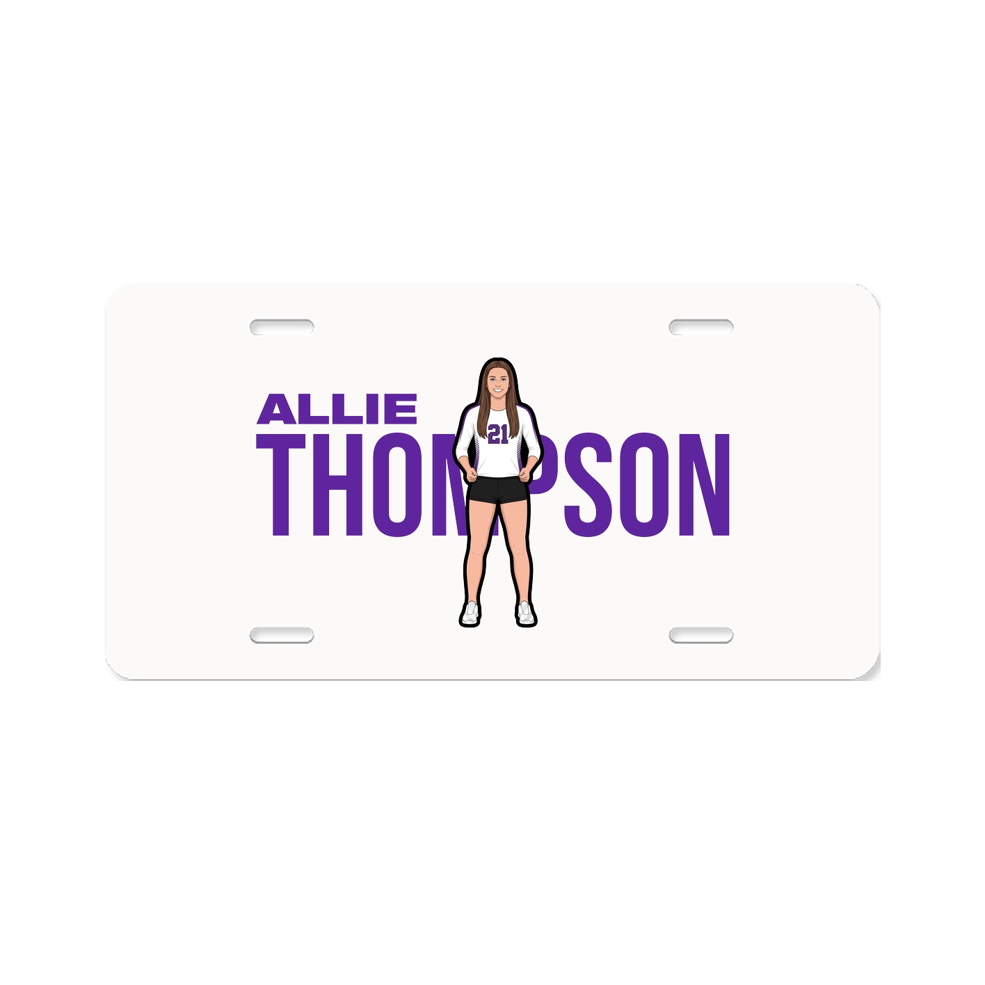 License Plate — Player Name in Classic