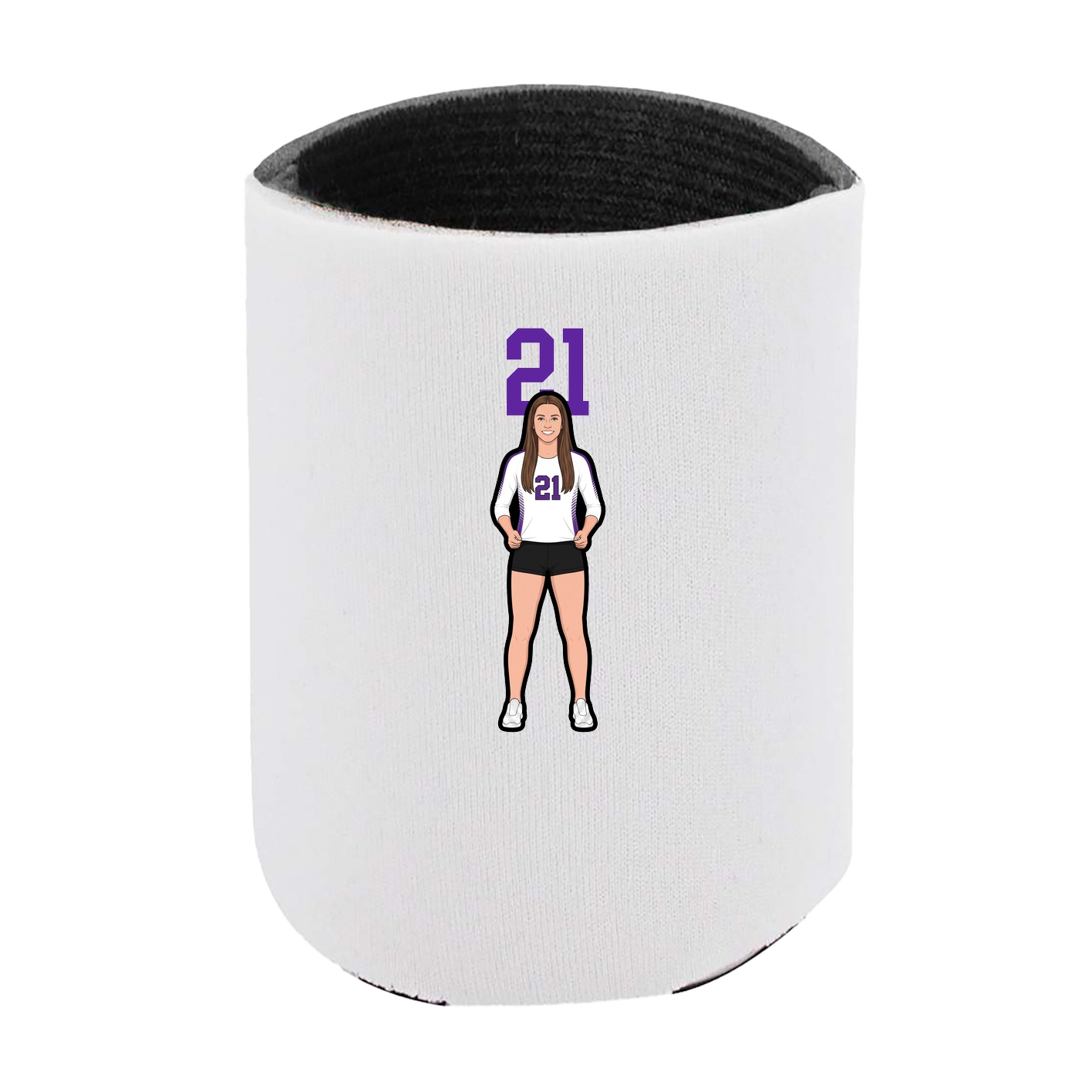 Can Holder — Number Top in White
