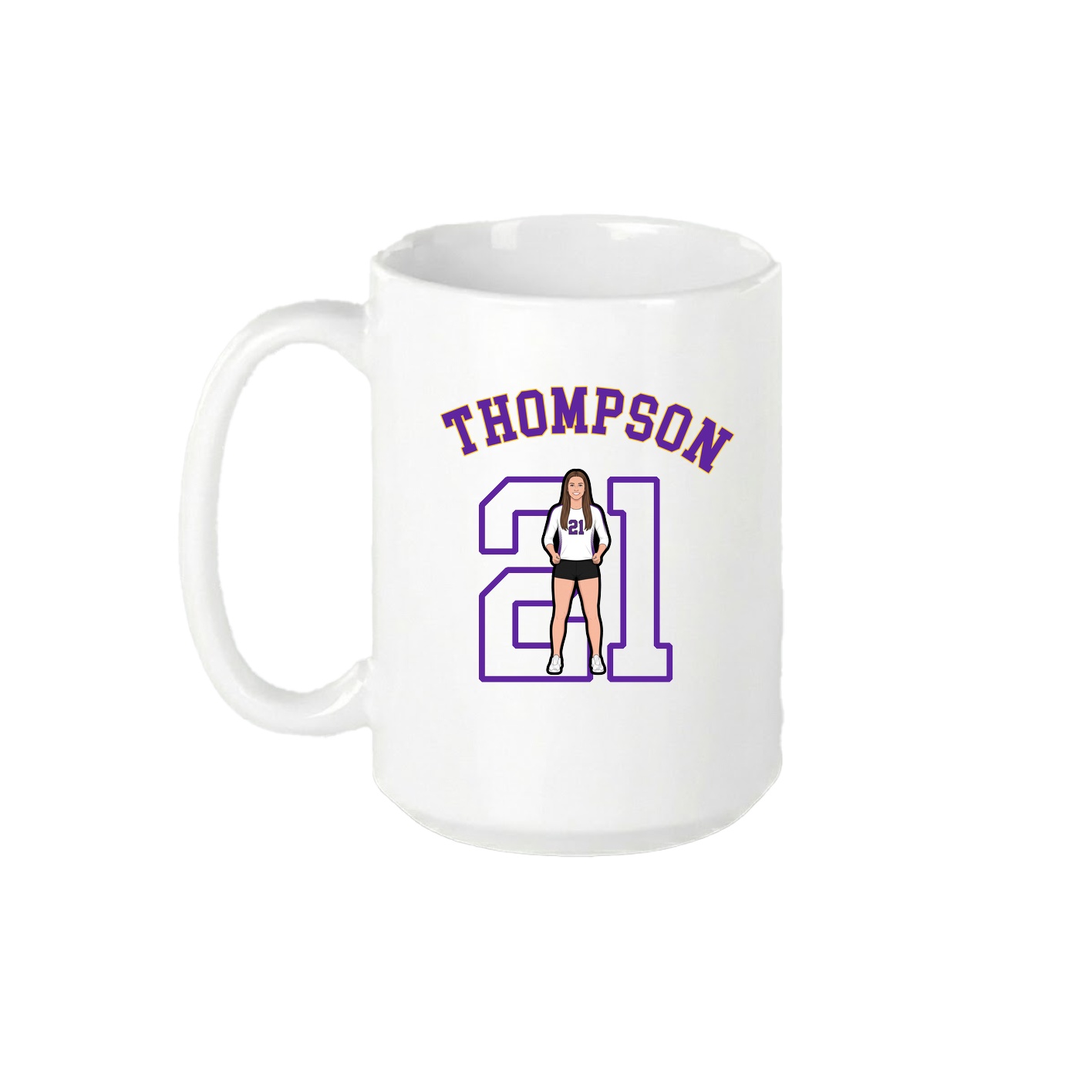 15oz Coffee Mug — Shirsey Arch in White