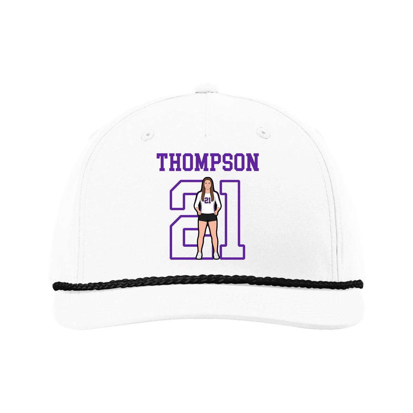 Five-Panel Classic Rope Cap — Shirsey in White