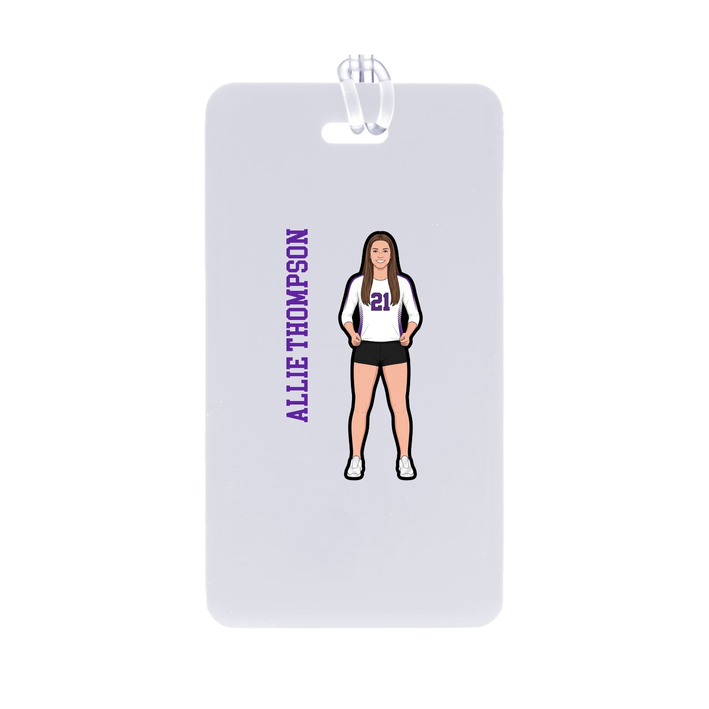 Bag Tag — Name Vertical in Classic