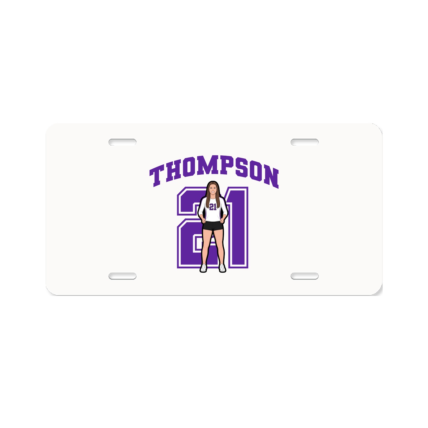License Plate — Number in Classic