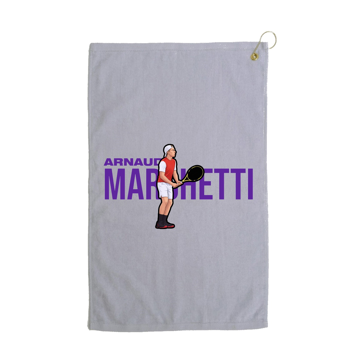Golf Towel — Player Name in Grey