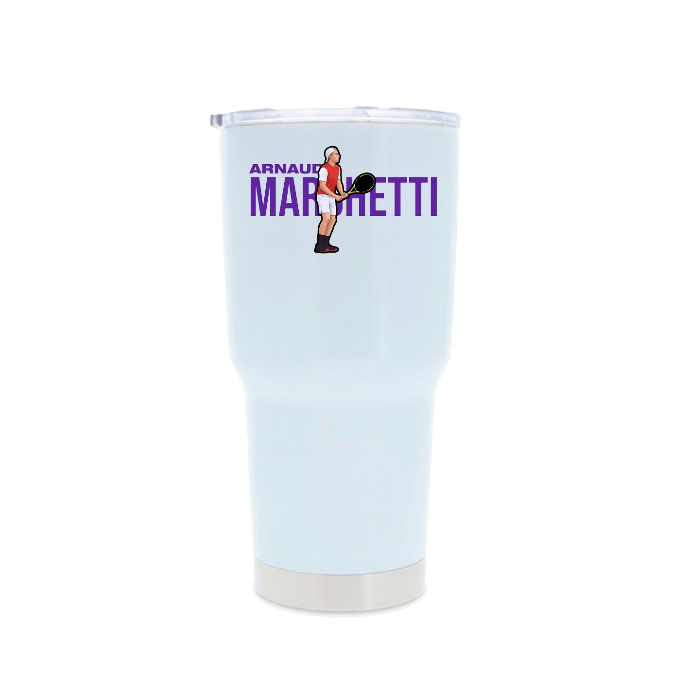30oz Stainless Steel Tumbler — Player Name in White