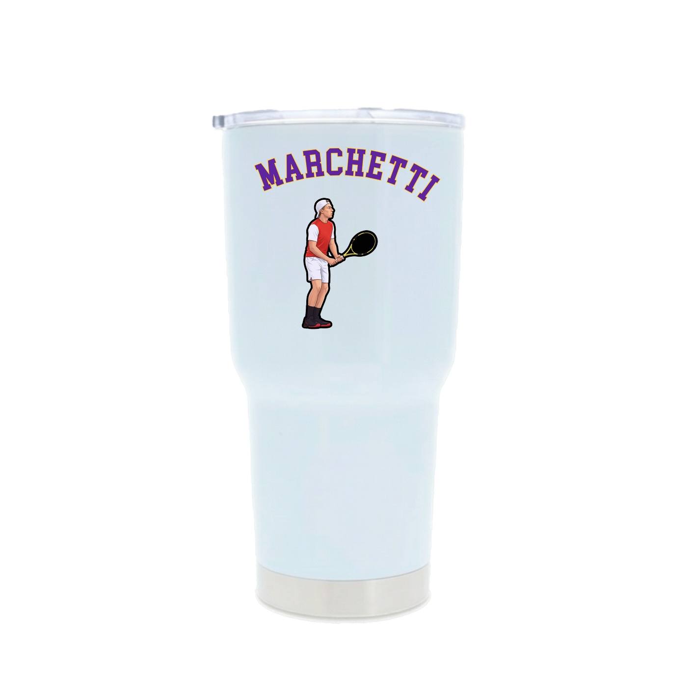 30oz Stainless Steel Tumbler — Shirsey Arch in White