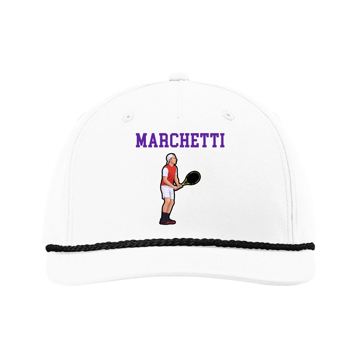 Five-Panel Classic Rope Cap — Shirsey in White