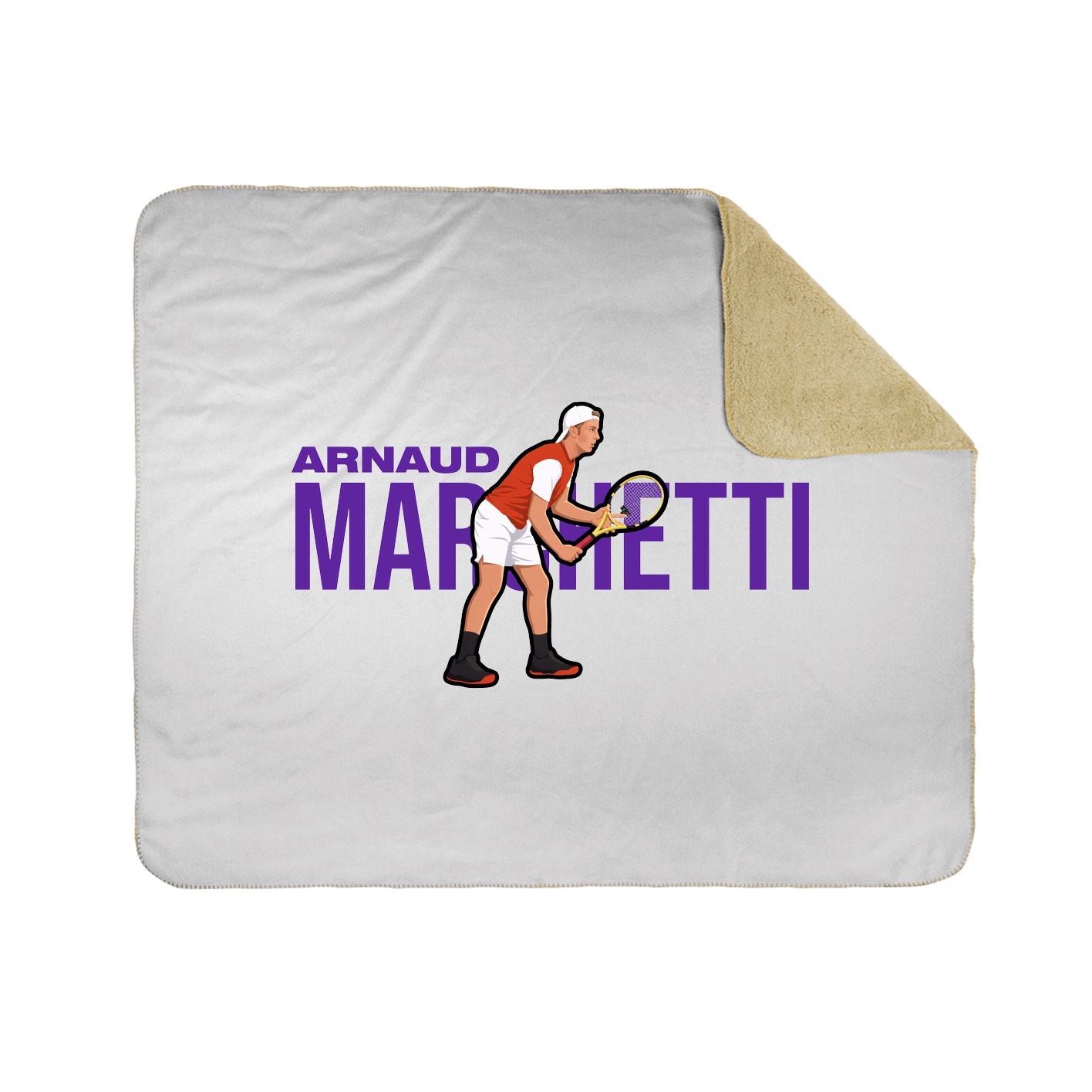Throw Blanket — Player Name in White