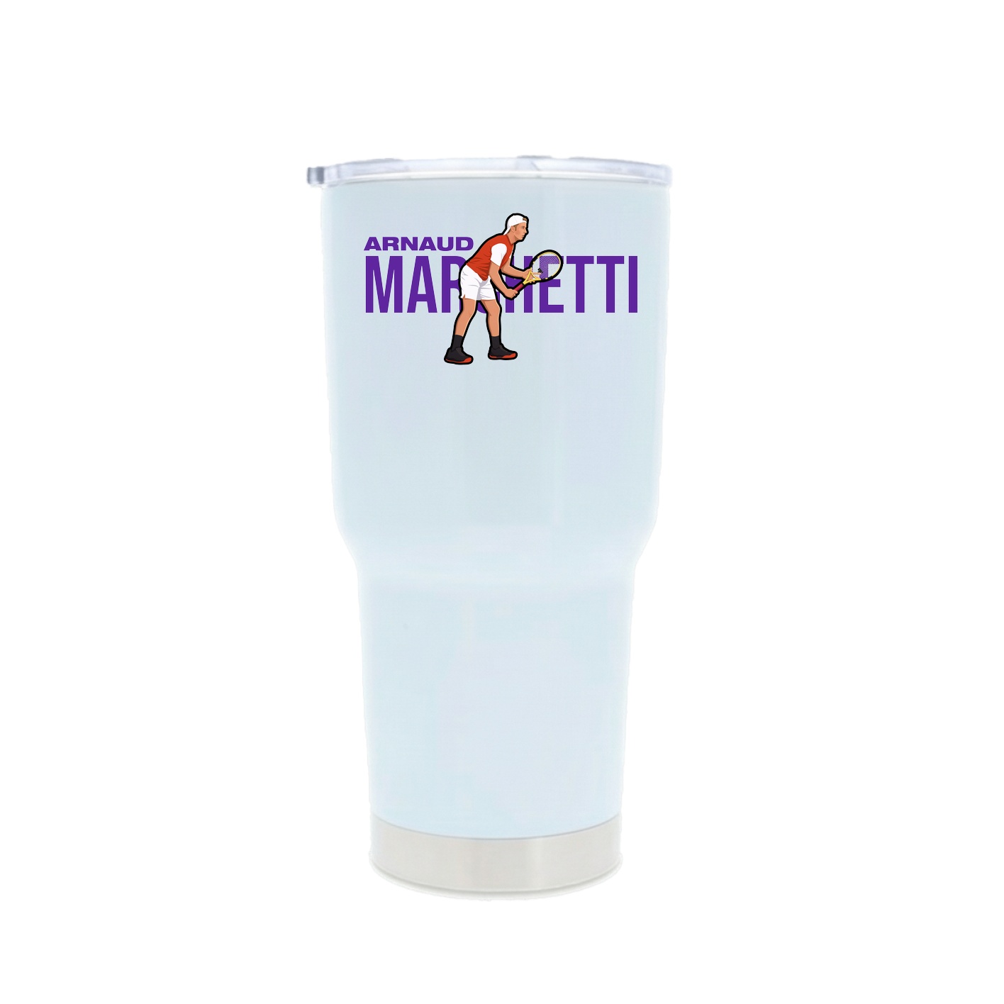 30oz Stainless Steel Tumbler — Player Name in White