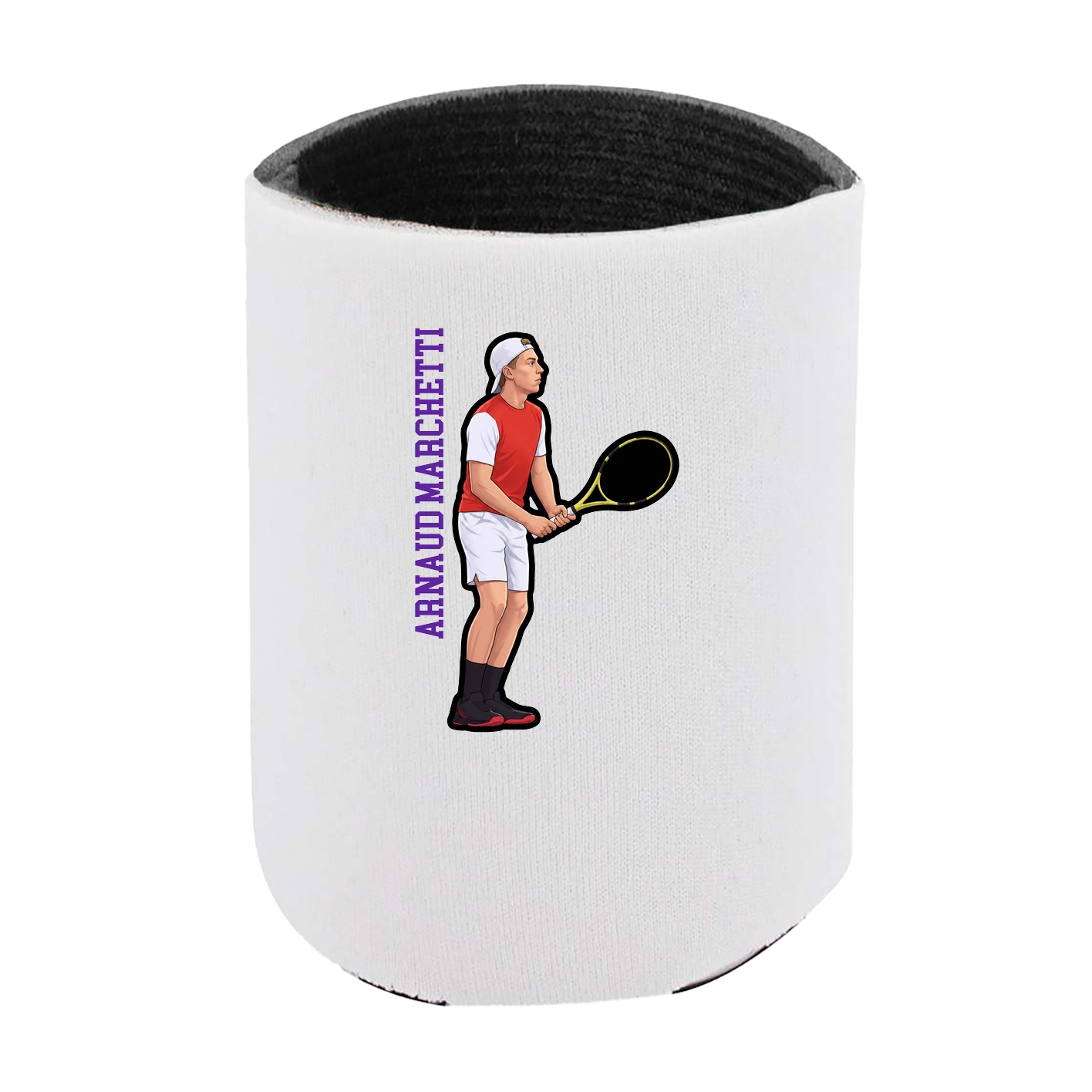Can Holder — Name Vertical in White