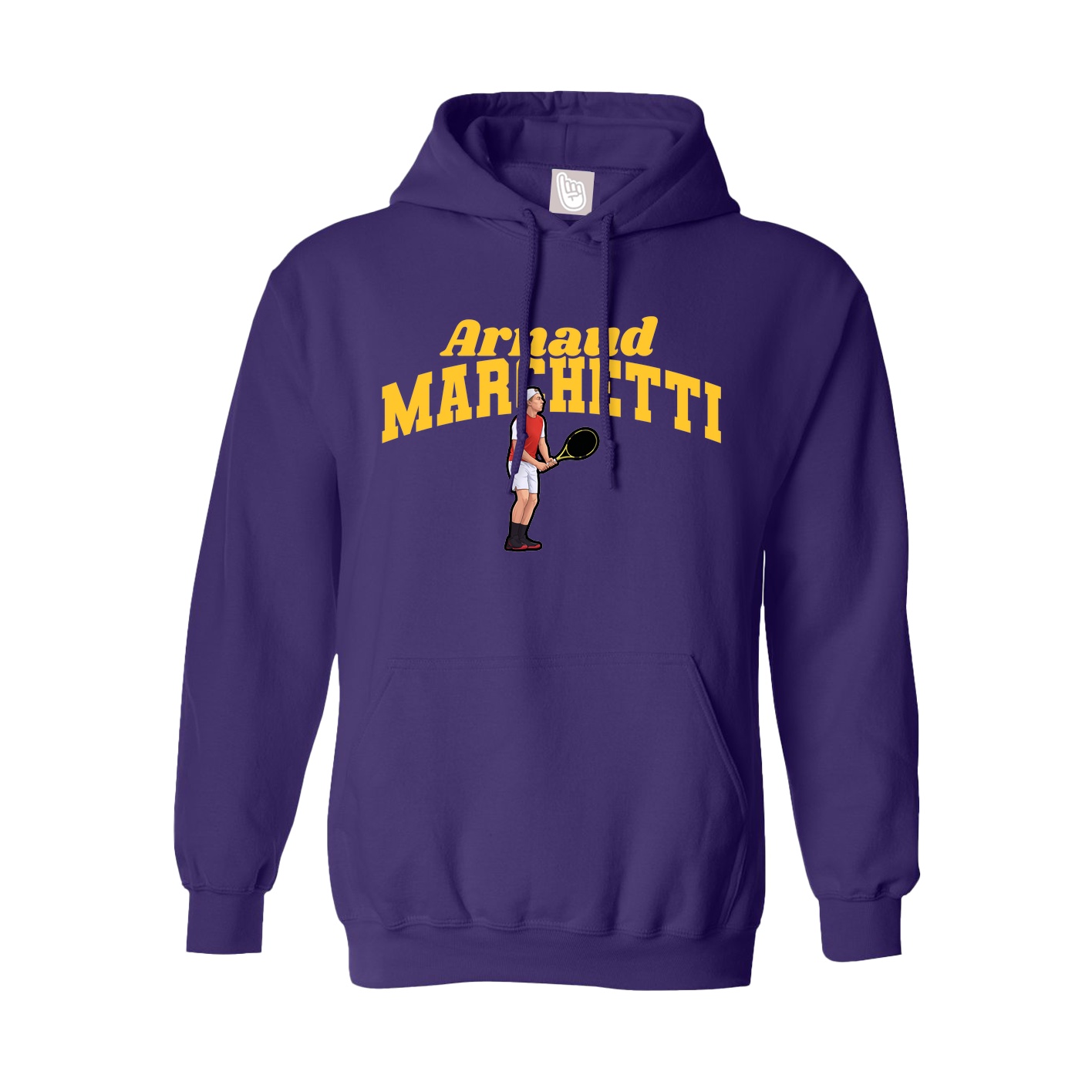 Youth Hoodie — Signature Arch in Purple