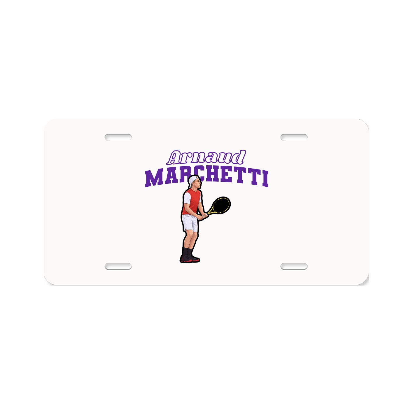 License Plate — Name Arch in Classic