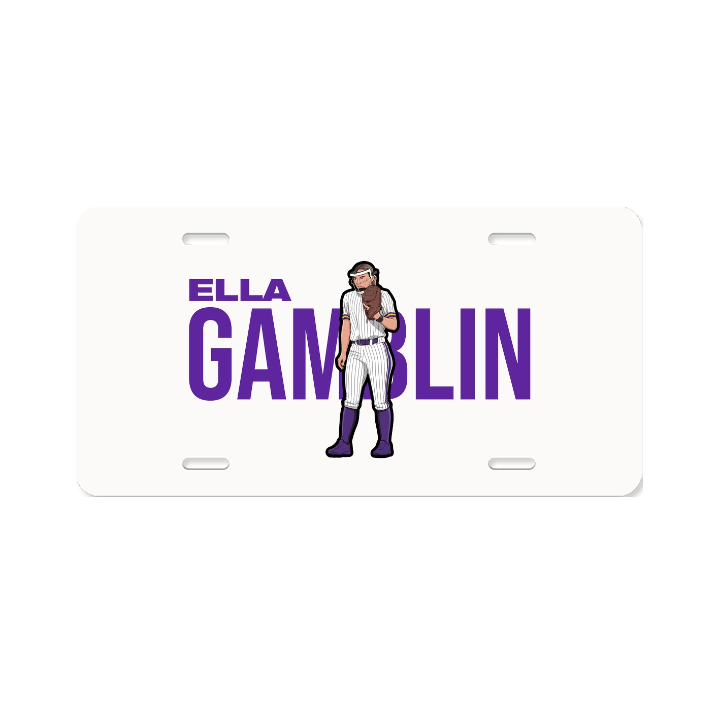 License Plate — Player Name in Classic