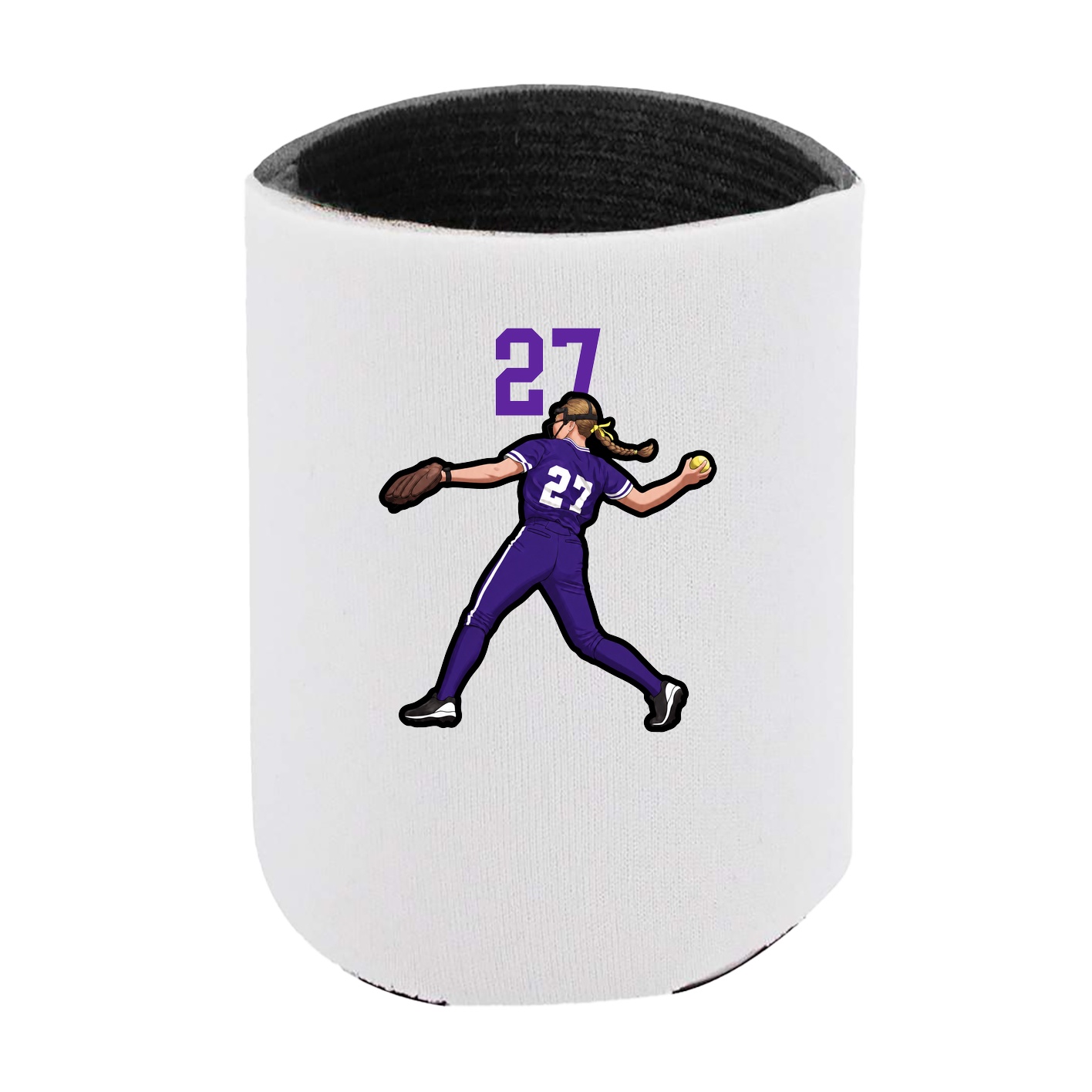 Can Holder — Number Top in White