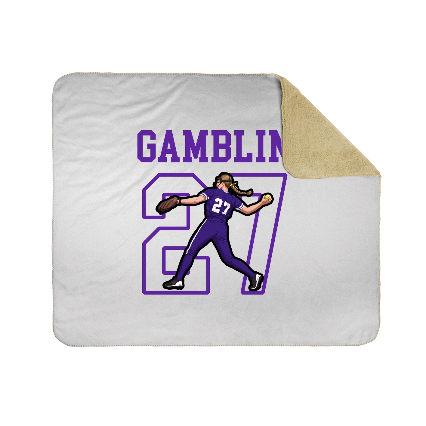 Throw Blanket — Shirsey in White