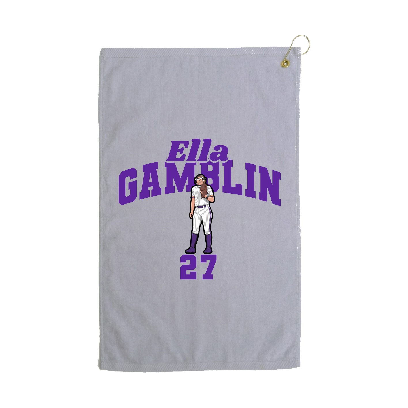 Golf Towel — Signature Arch in Grey