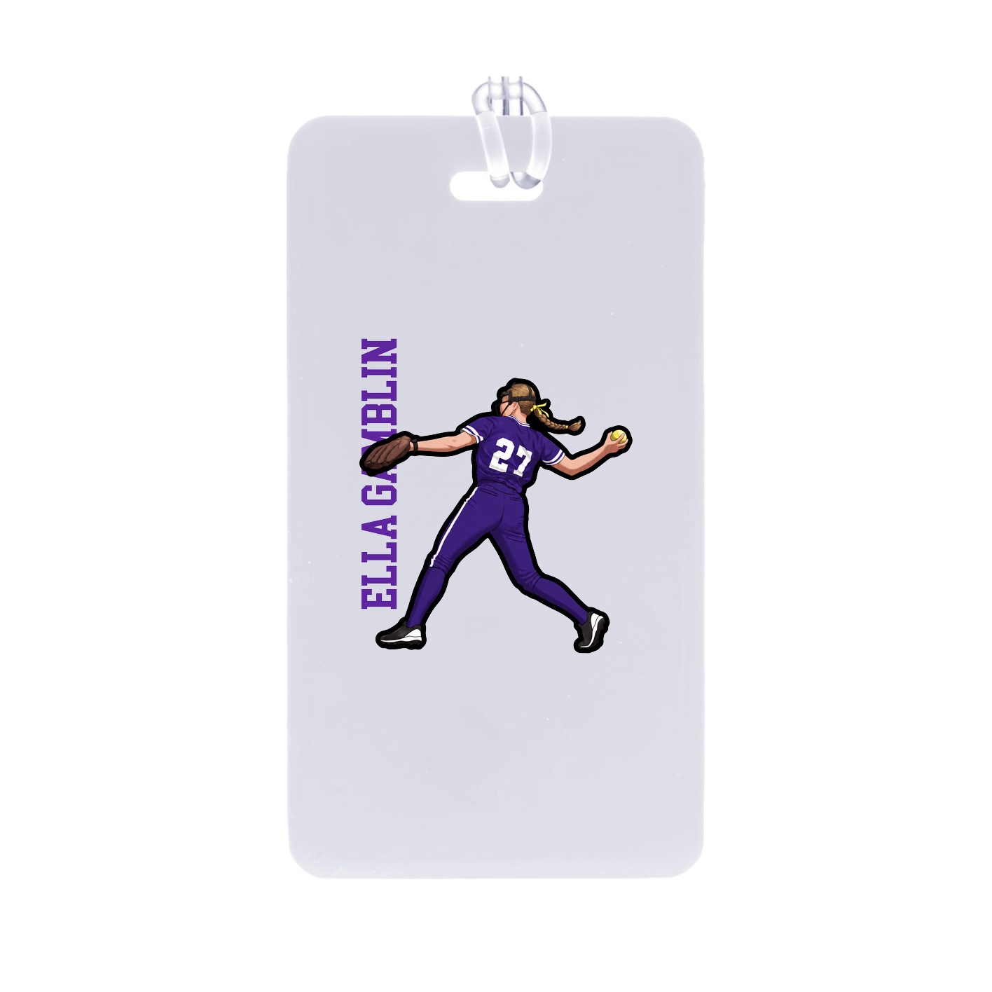 Bag Tag — Name Vertical in Classic