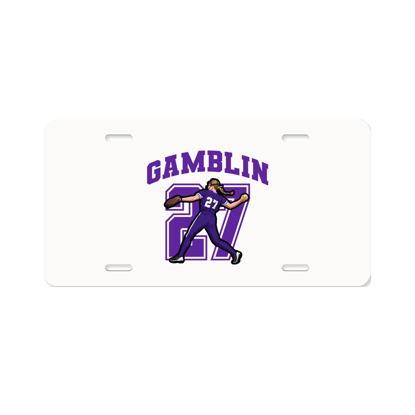 License Plate — Number in Classic