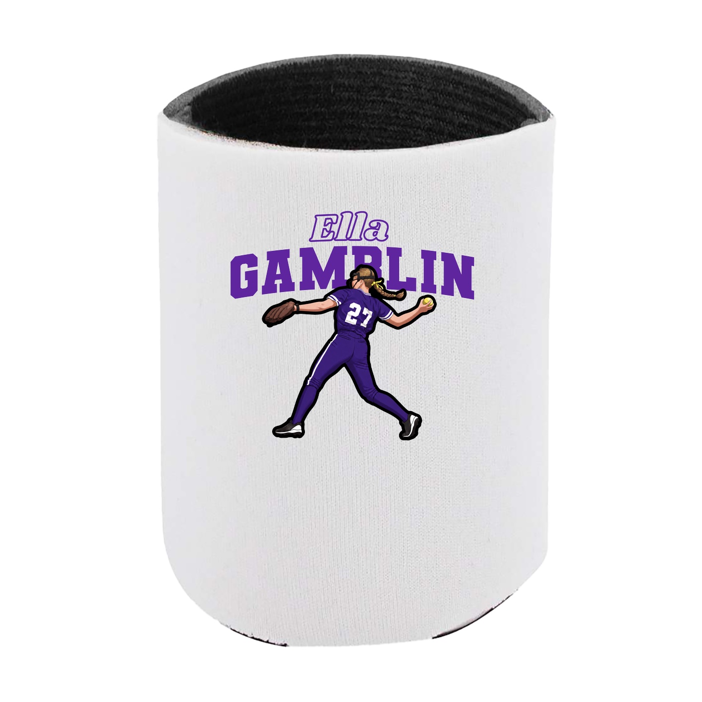 Can Holder — Name Arch in White