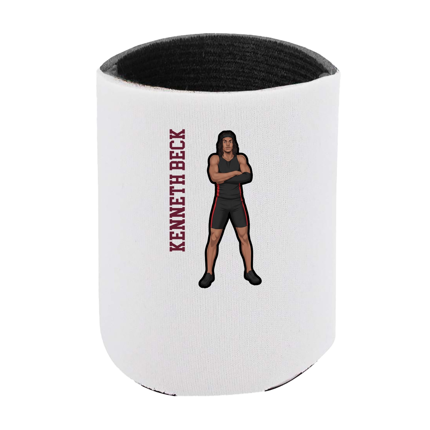 Can Holder — Name Vertical in White
