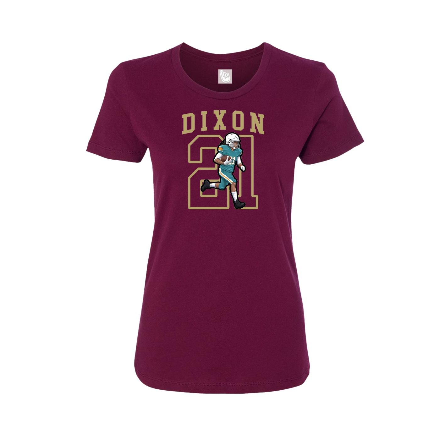 Fitted Women's Tee — Shirsey in Maroon