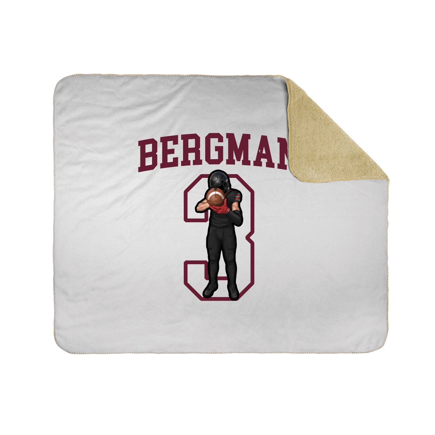 50x60 Sherpa Lined Throw Blanket