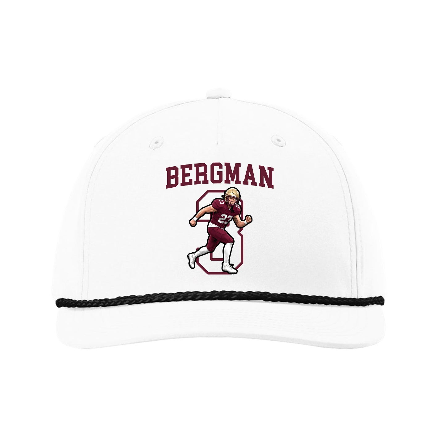 Five-Panel Classic Rope Cap — Shirsey in White