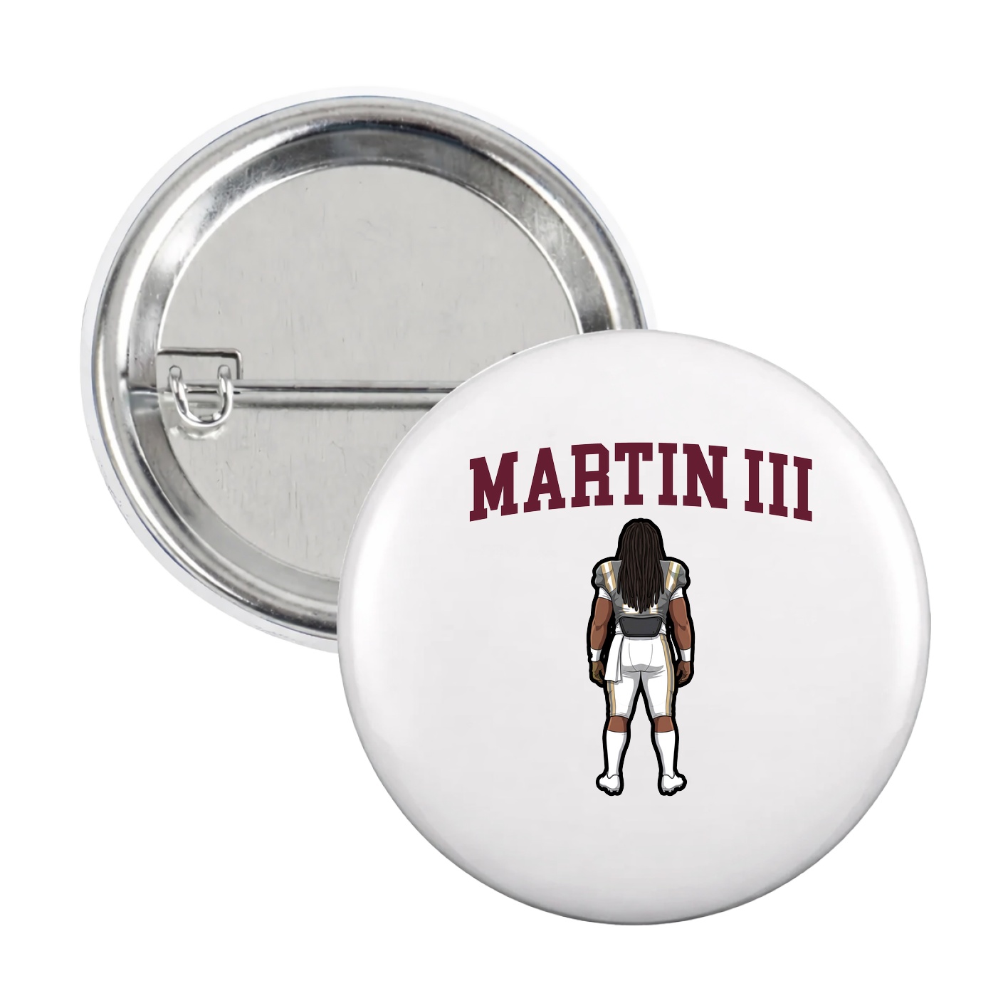 Game Day Button — Shirsey in White