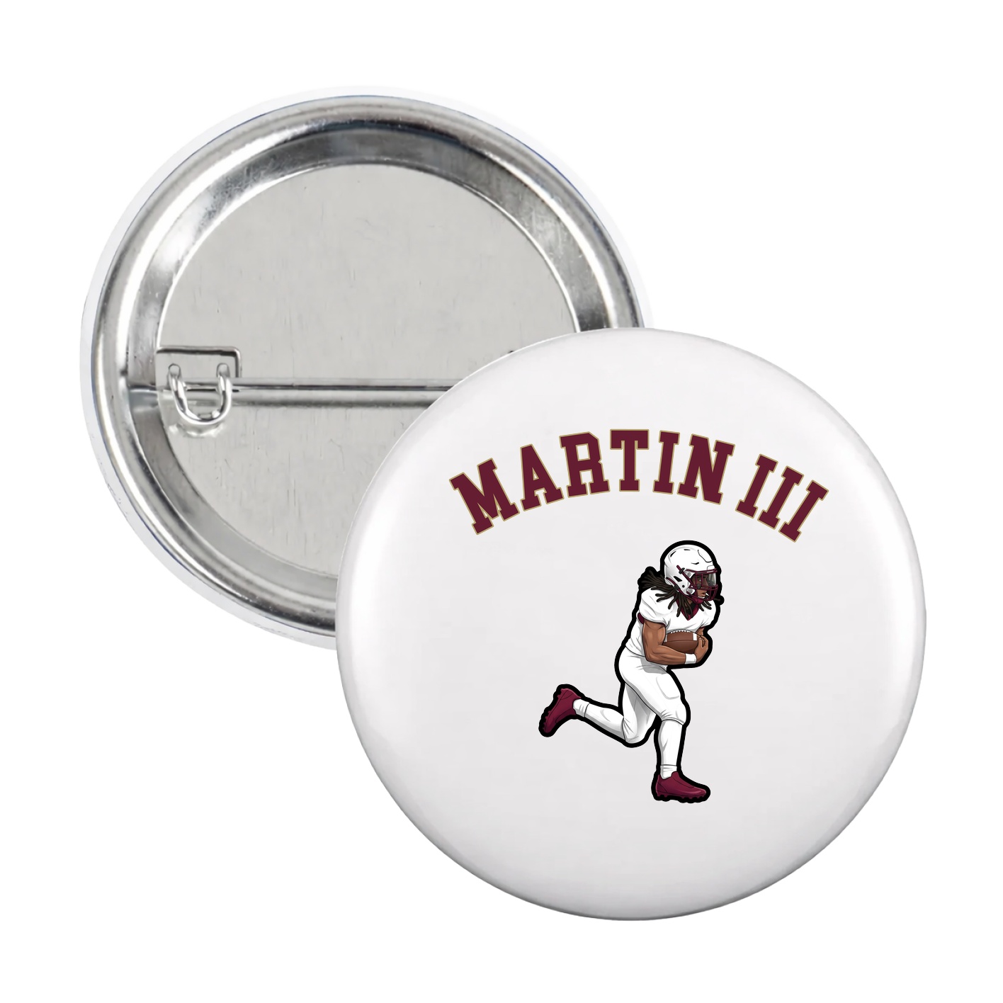 Game Day Button — Shirsey Arch in White