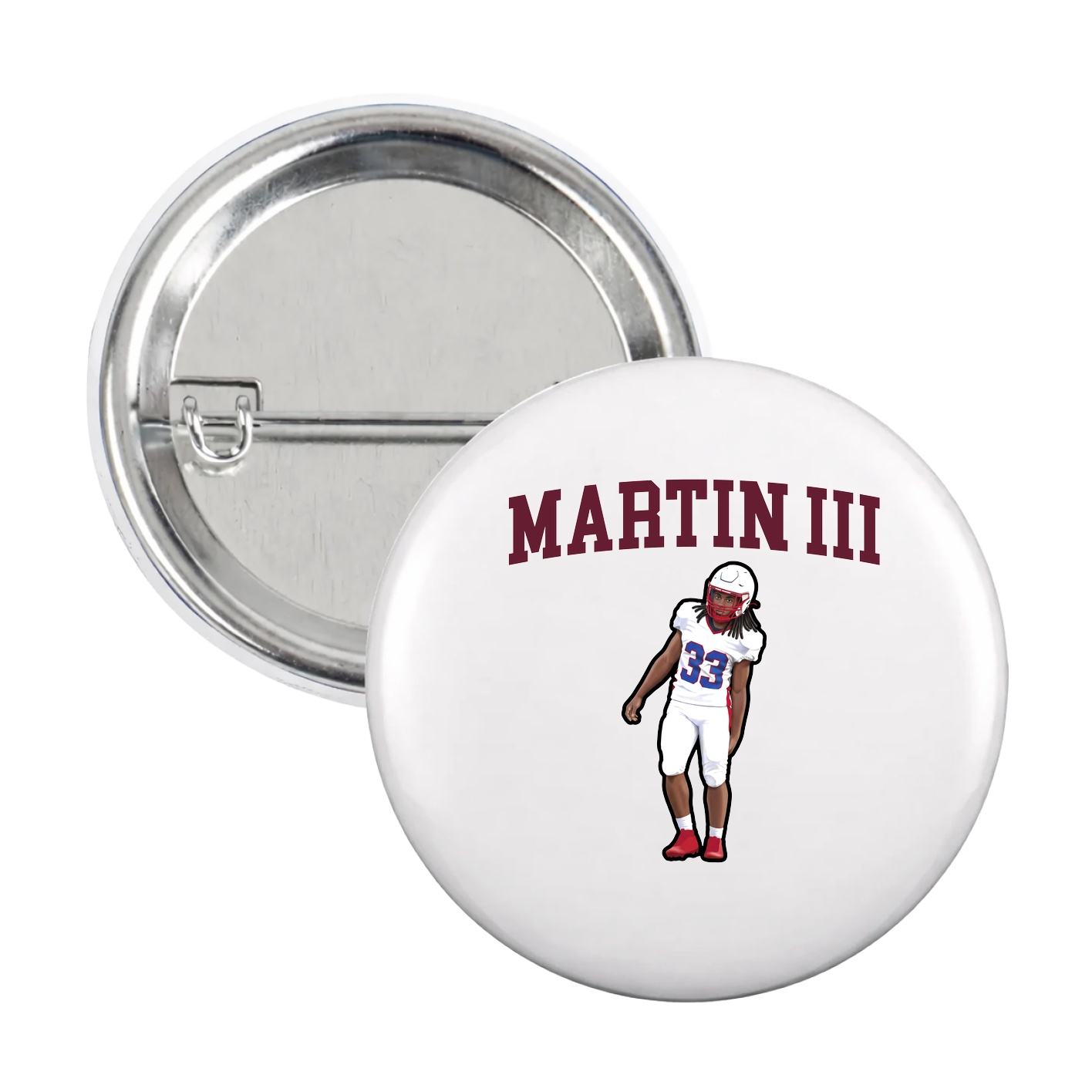 Game Day Button — Shirsey in White