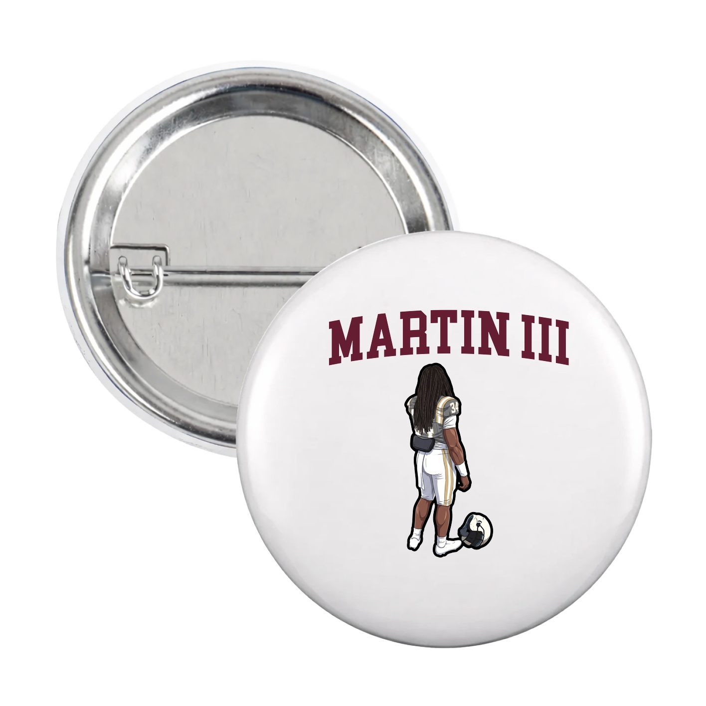 Game Day Button — Shirsey in White