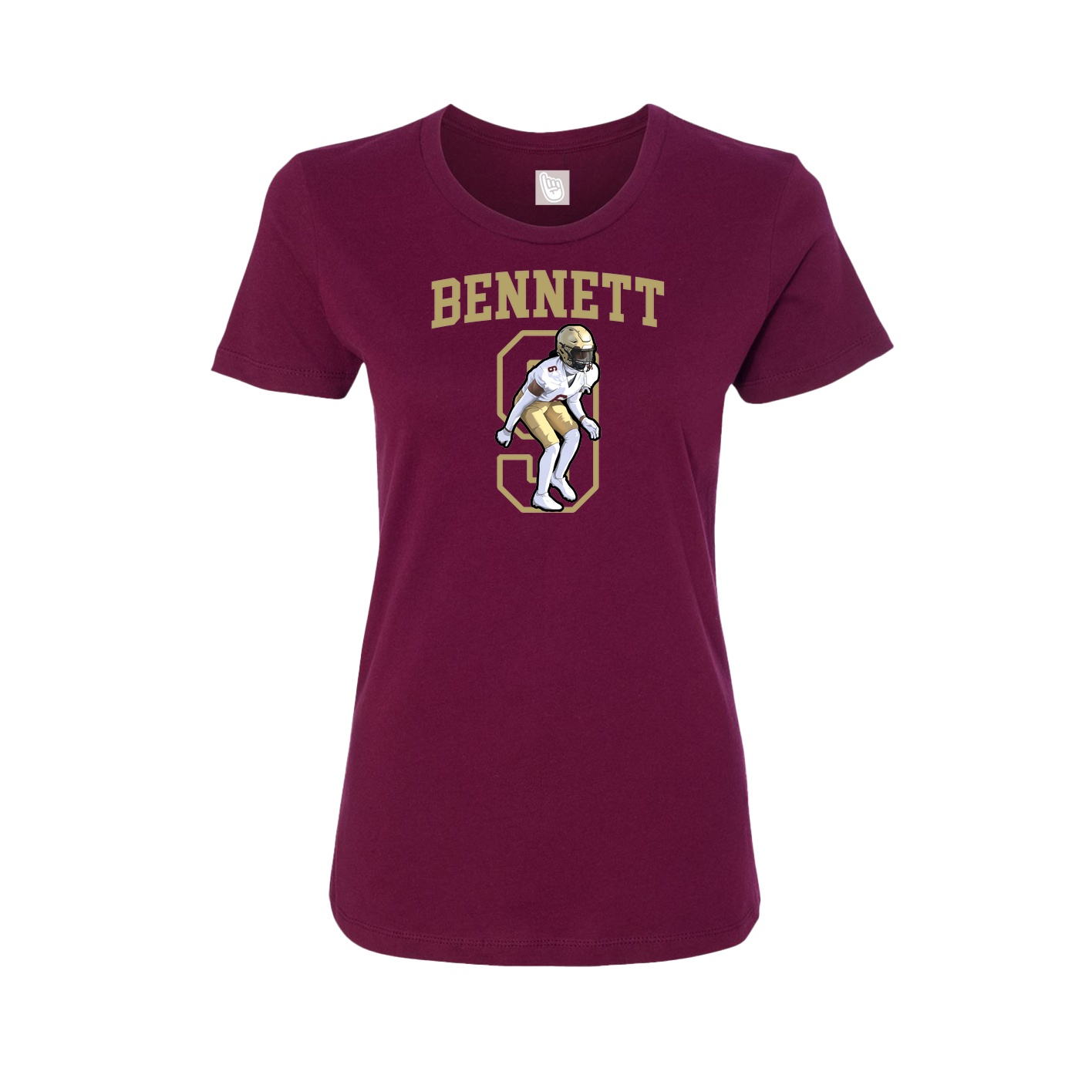 Fitted Women's Tee — Shirsey in Maroon