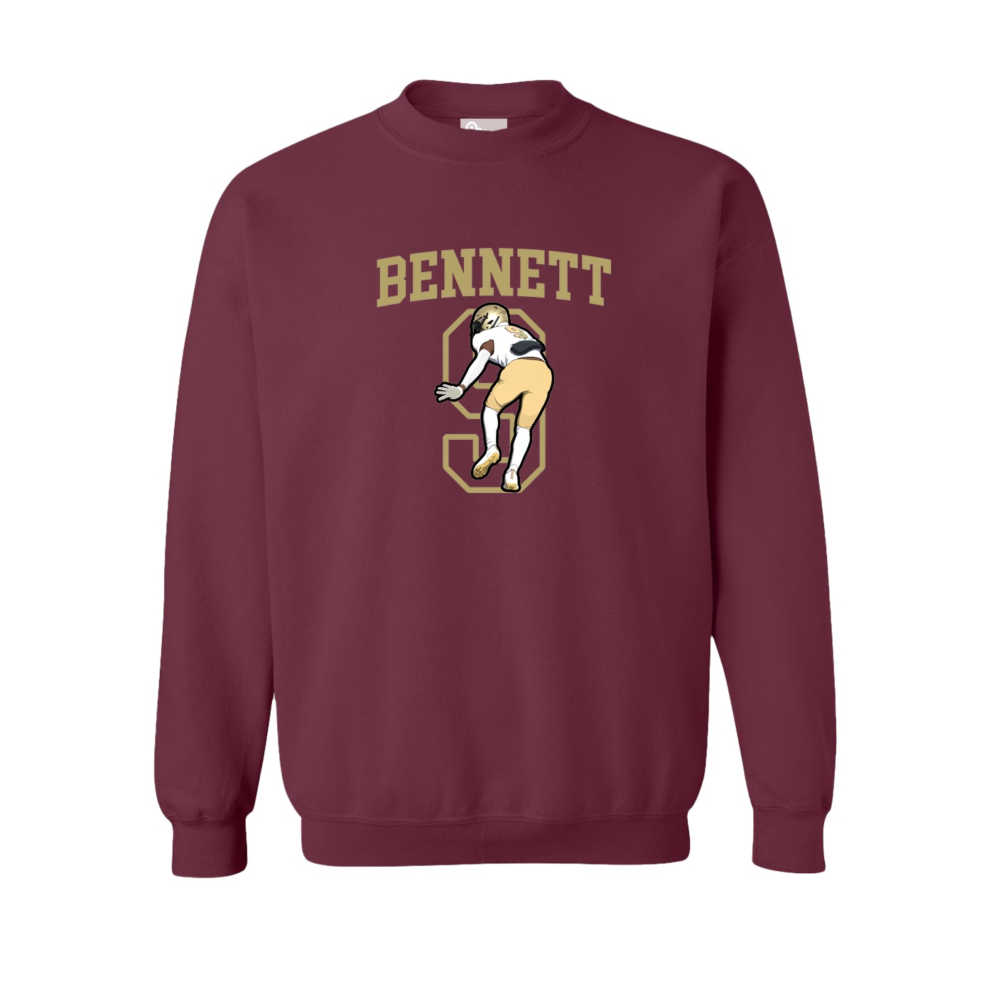 Fleece Crew — Shirsey in Maroon