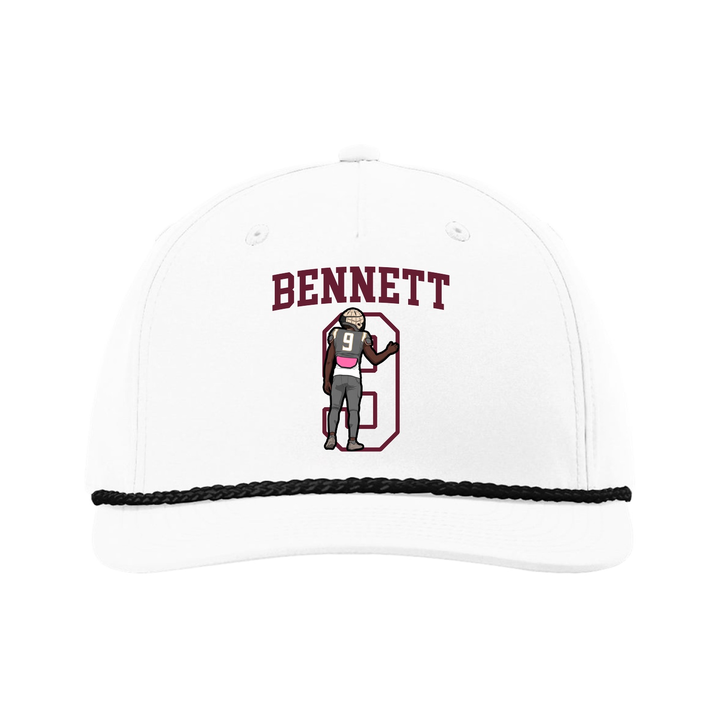 Five-Panel Classic Rope Cap — Shirsey in White