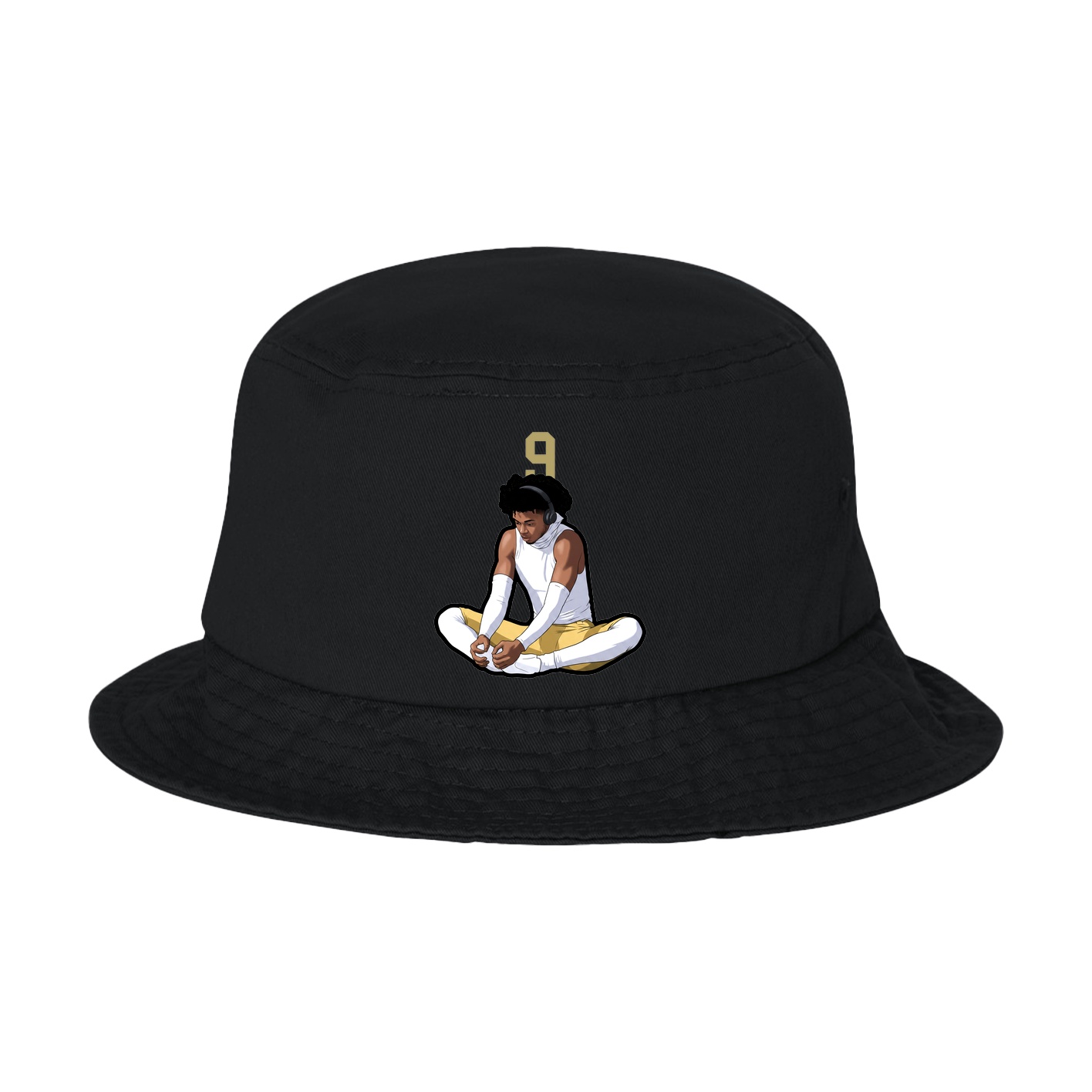 Bucket Cap — Number Top in Black