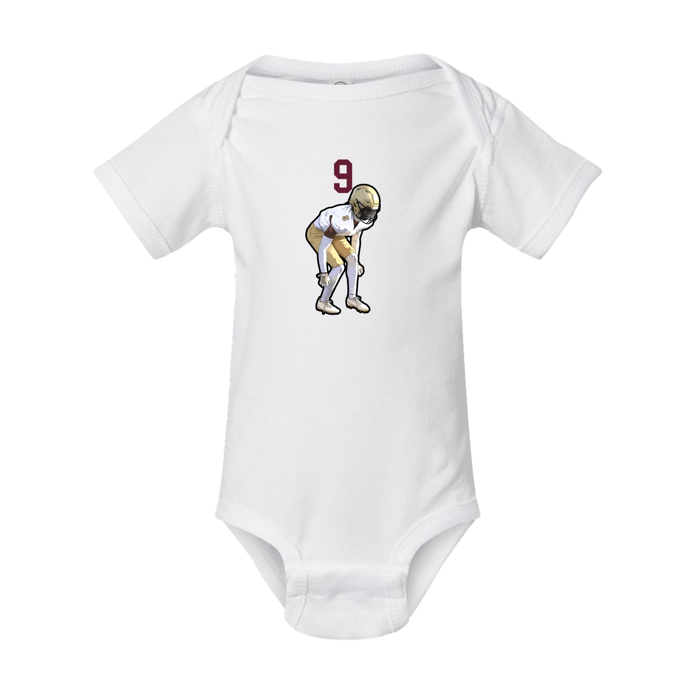 Baby Onesie — Number Top in White