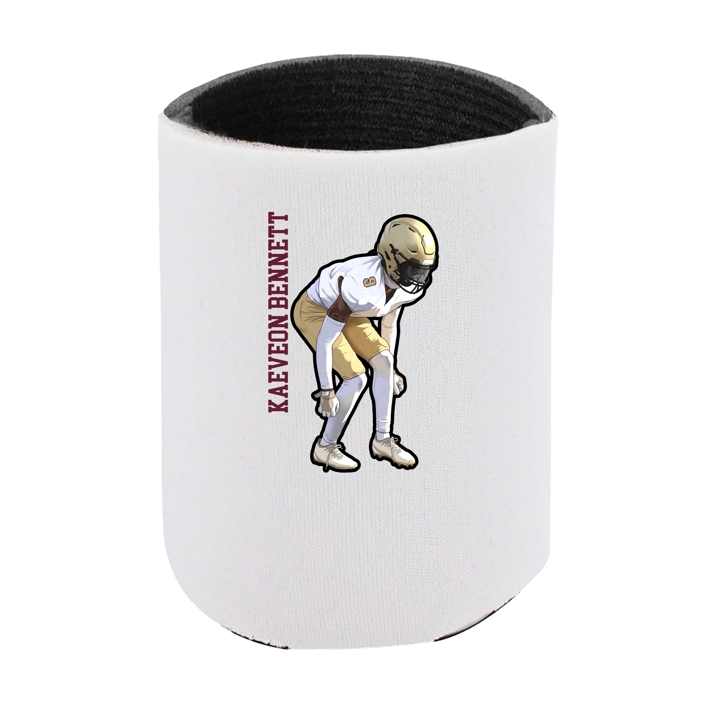 Can Holder — Name Vertical in White