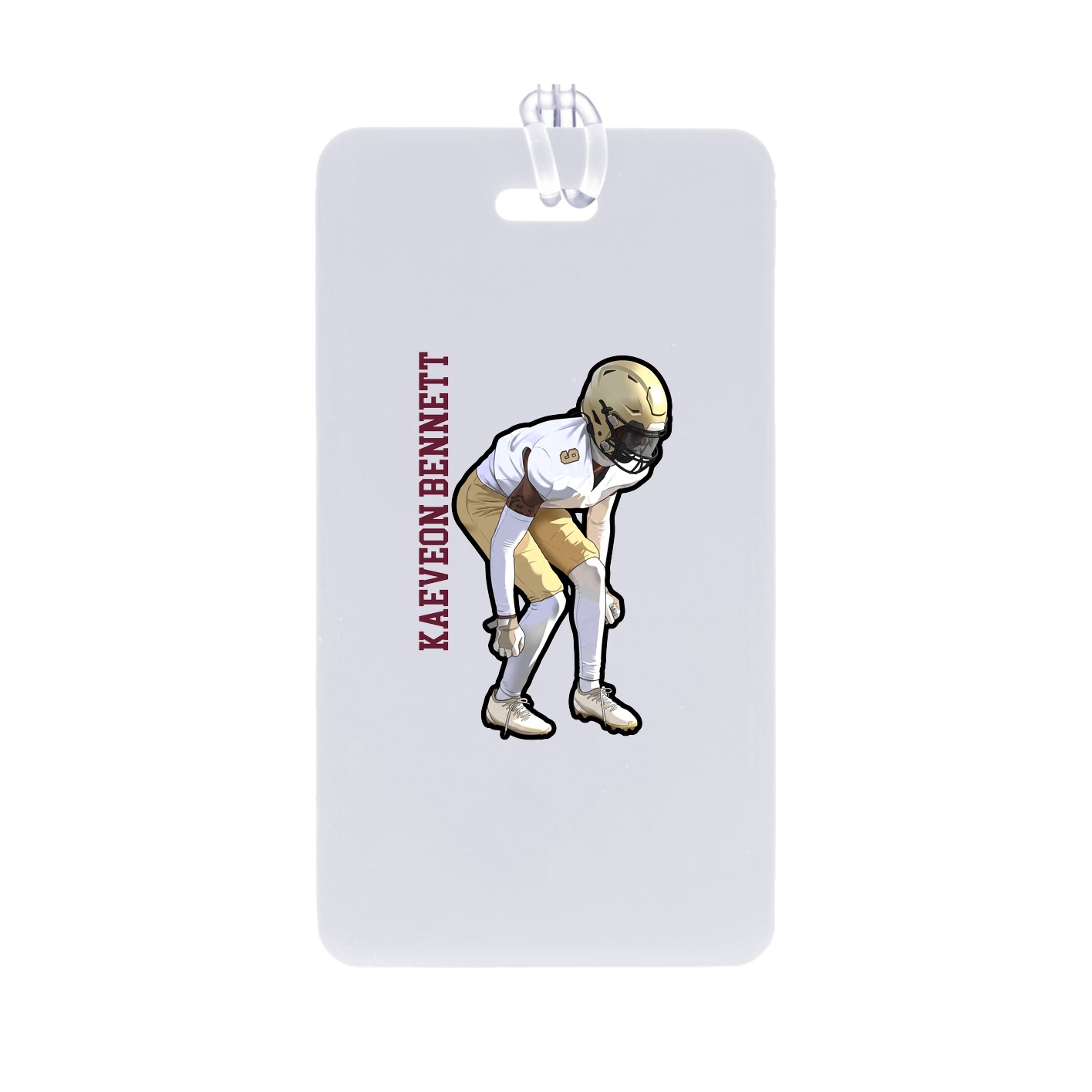 Bag Tag — Name Vertical in Classic