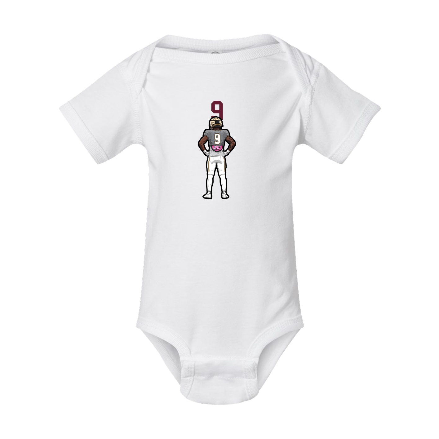 Baby Onesie — Number Top in White