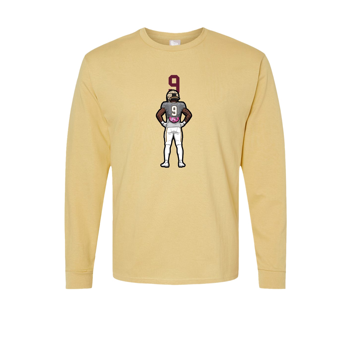 Long Sleeve Tee — Number Top in Vegas Gold