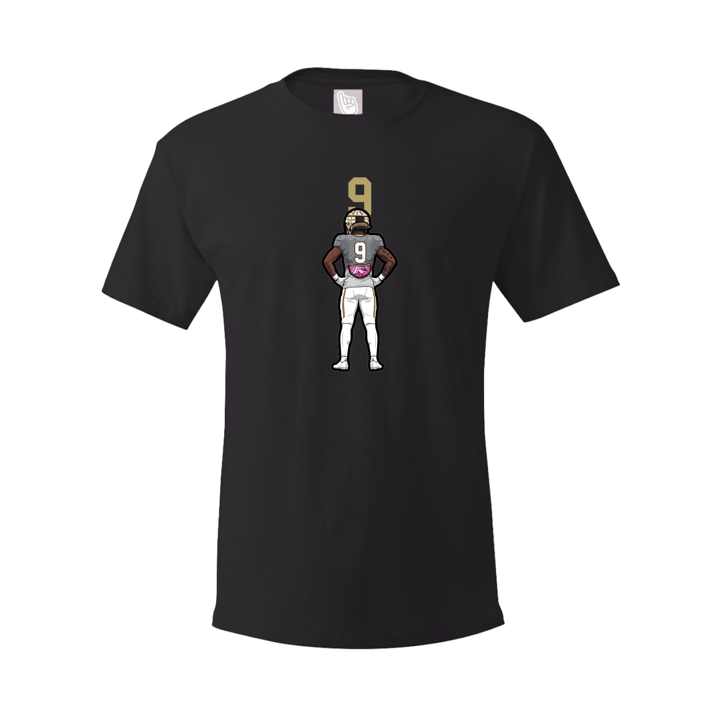Youth Tee — Number Top in Black