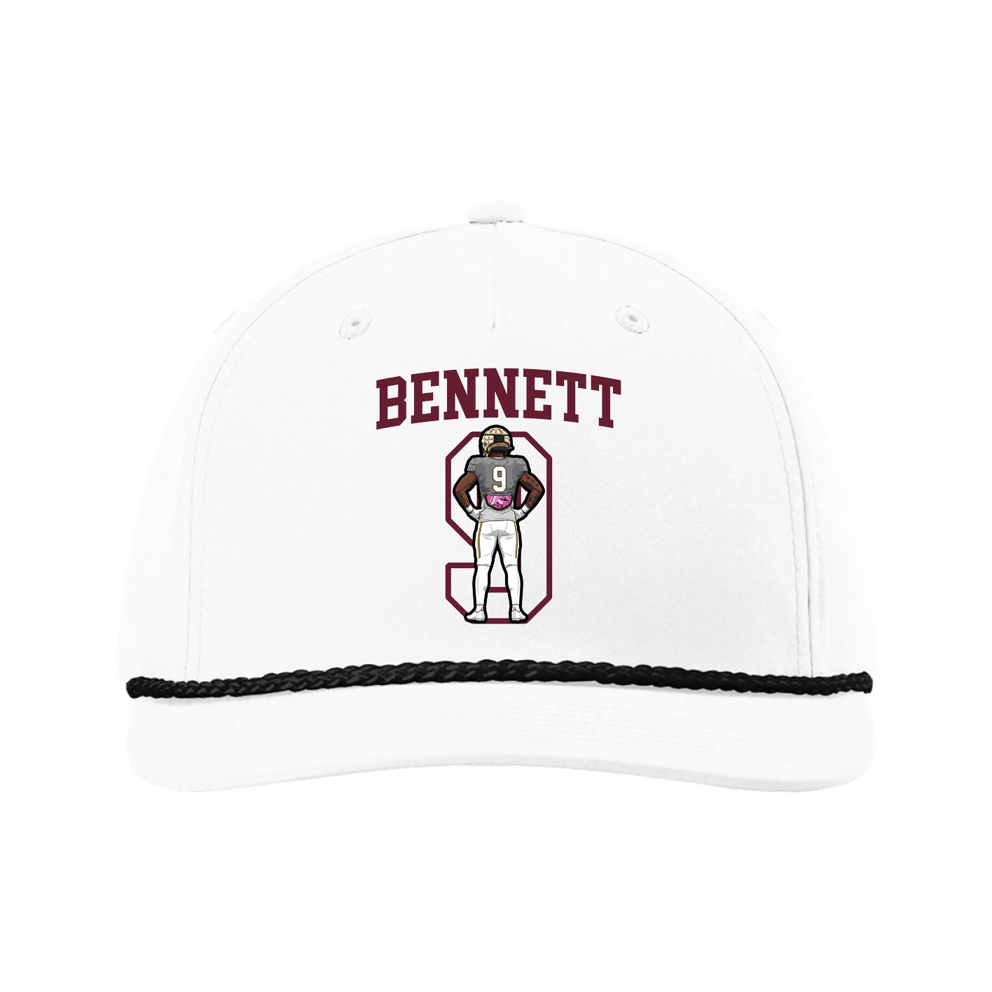 Five-Panel Classic Rope Cap — Shirsey in White