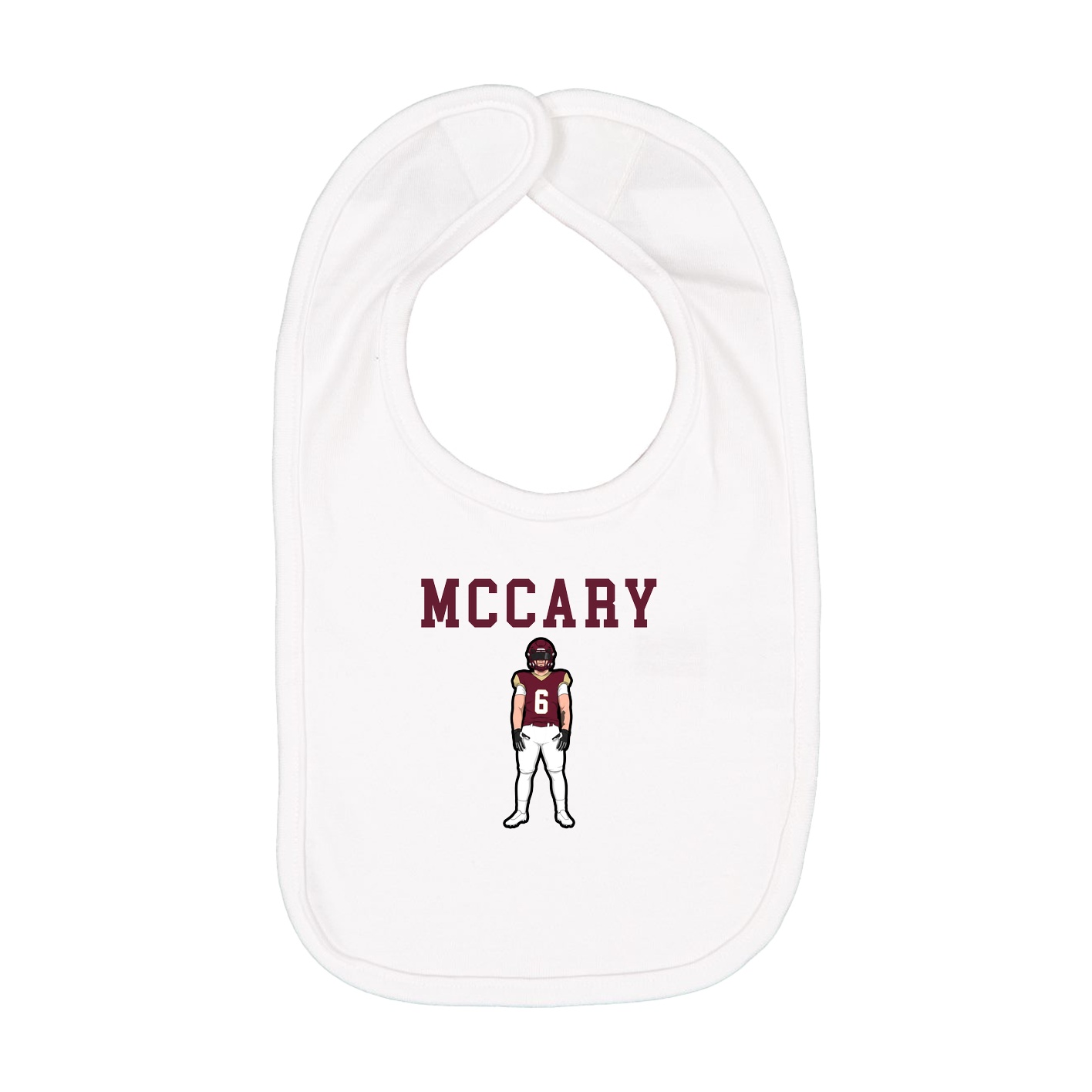 Infant Bib — Shirsey in White