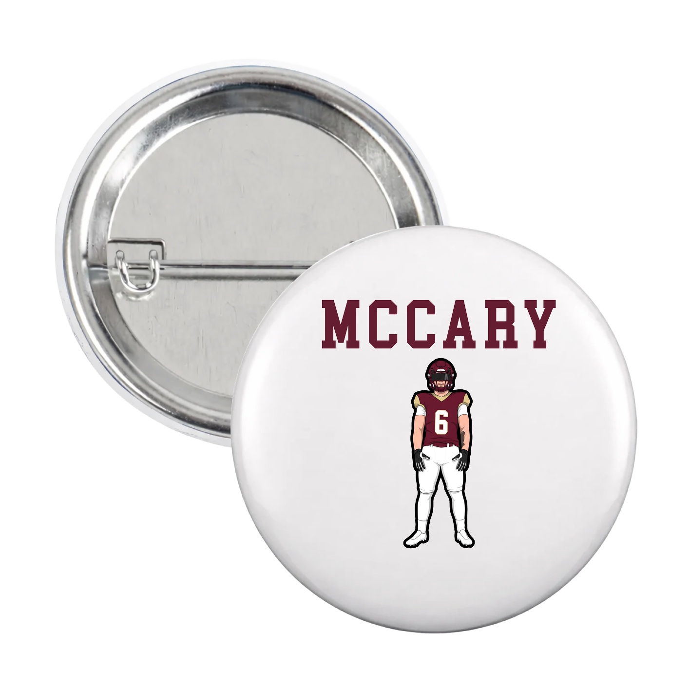 Game Day Button — Shirsey in White